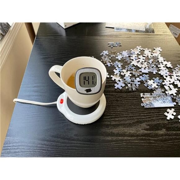 Evelots Desktop Electric Mug Warmer-Coffee/Tea/Cocoa/Soup-Scented Candles-Hot - Picture 3 of 6